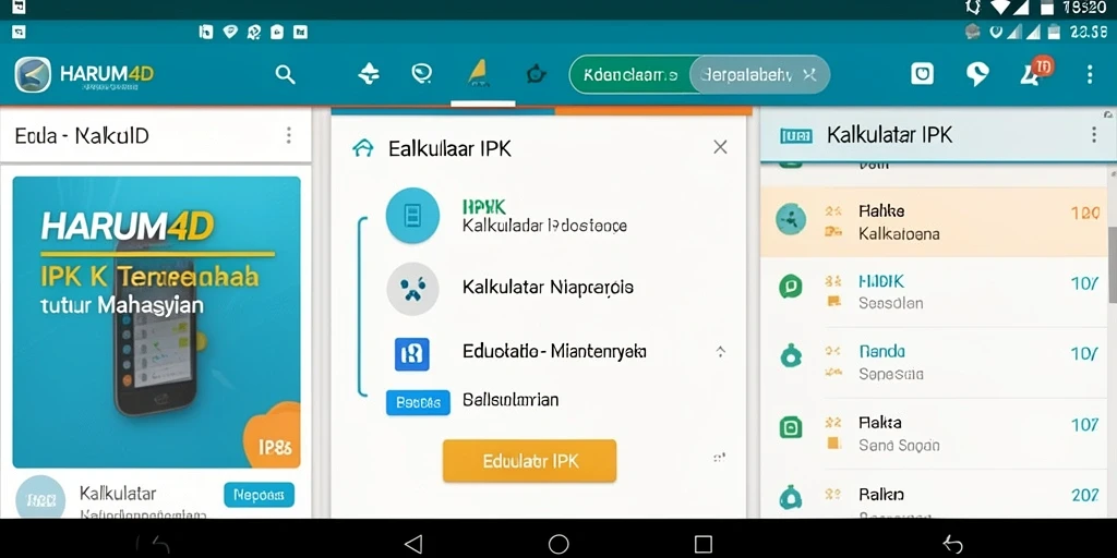 Antarmuka aplikasi HARUM4D yang mudah digunakan untuk Kalkulator IPK.