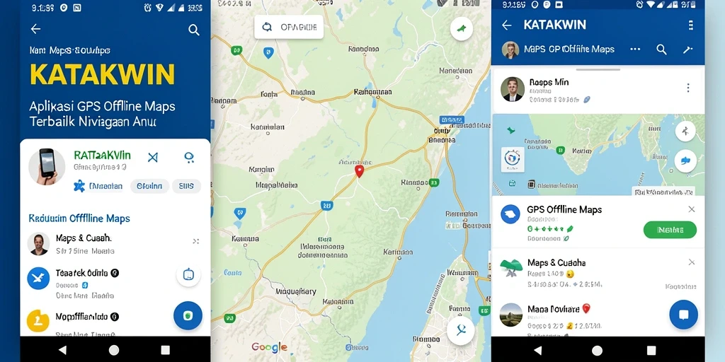 Antarmuka KATAKWIN menampilkan peta dan informasi cuaca dengan jelas.